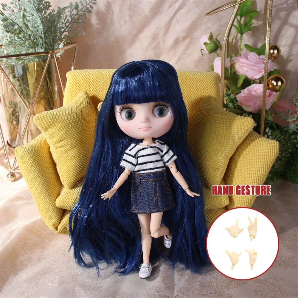 ICY DBS Blyth Middie Doll Joint Body 20CM Customized Doll Nude doll or Full Set Includes Clothes & Shoes DIY Toy Gift for Girls