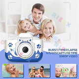 Kids Digital Camera HD 1080P 20MP with USB Charger Animal Cartoon Camera Fox Shockproof Silicone Protection Cover Birthday Gift