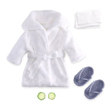 Baby Photo Shooting  Accessories Bath Robe Headwrap Plush Bathrobe Towel Infant Costume Photostudio Posing Suit Newborns Shower