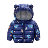 Better versatile Winter jacket boys and girls sweet cartoon print hooded warm coat 0-7 year old Bebe fashion children's clothing