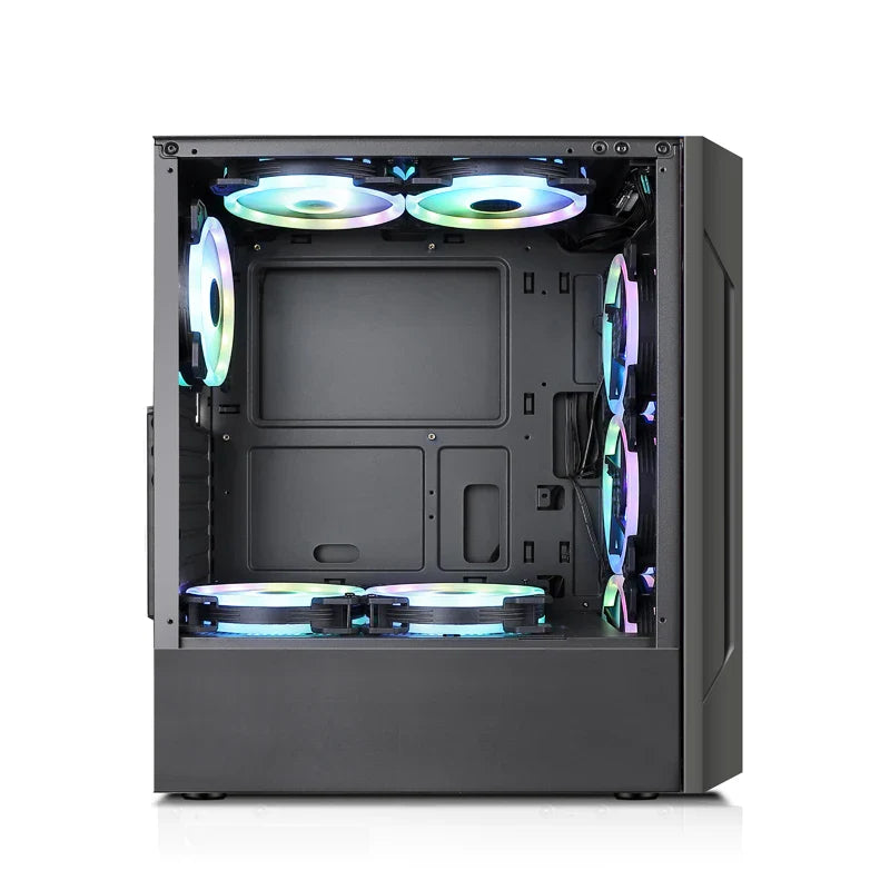 Power Train ES280 ATX Case Computer Competitive Game Chassis RGB Colorful Light Bar Support 240 Water Cooled 8-Fan Position Case