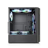 Power Train ES280 ATX Case Computer Competitive Game Chassis RGB Colorful Light Bar Support 240 Water Cooled 8-Fan Position Case