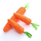 Carrot Shaped Paper Ropes Weave Pet Toy Chew Cat Toy Safe Toy For Kitten Molar Biting Playing Product Interactive Accessory