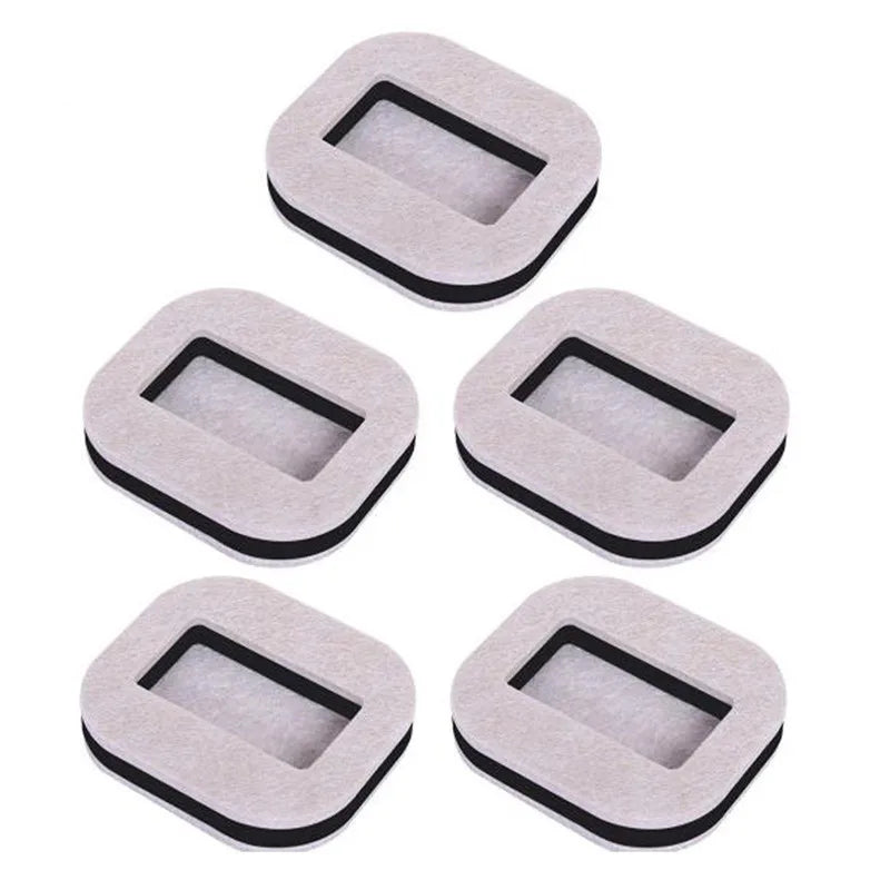 5pcs Office Chair Wheel Stopper Furniture Caster Cups Hardwood Floor Protectors Anti Parts for Roller Feet Anti Noisy Slip Mat