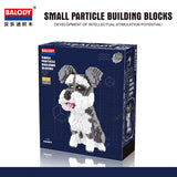 Balody Cartoon Teddy Corgi Collie Pet Dog Dachshund Cartoon Cat Model Mini Building Blocks Toys for Children Gifts Dog Pets