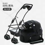 Detachable Pet Trolley 4 Wheel Universal Dog Stroller for Small Dog Cat Carrier Load Bearing 20kg