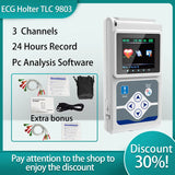 CONTEC TLC 9803 Dynamic ECG Monitor System 24 Hours Recorder Holter TLC9803 Complimentary Additional Cable And Electrodes