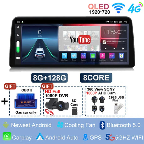 12.3 inch Android 13 All In One Car Intelligent System For KIA Borrego Mohave 2008-2012 Auto Video Player 8G 256G Carplay