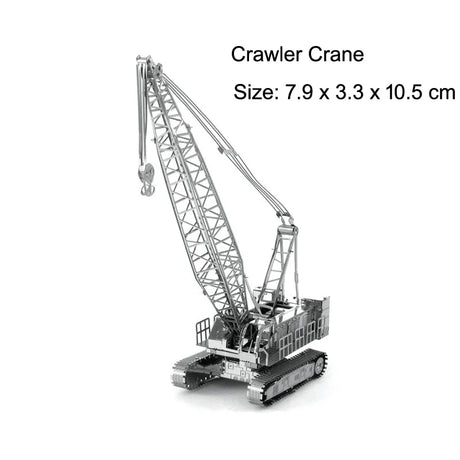 3D Metal Puzzles DIY Assembly Model Engineering Vehicle Long Nose Truck Loader Crane Mixer Car Educational Toys for Children