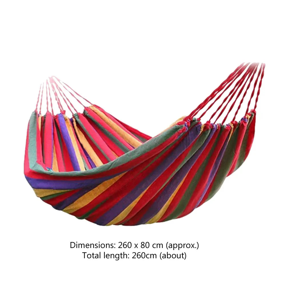 1-2 Person Outdoor Camping Hammock with Carry Bag 264lbs Capacity Nylon Color Matching Hammock Portable hammocks High Strength