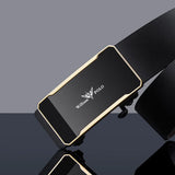 WILLIAMPOLO Famous Brand Belt Men Top Quality Genuine Leather Luxury Designer Male Automatic Buckle Belts For Men 105-130cm