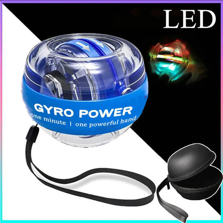 LED Automatic Light-emitting Gyro Wrist Force Handball Automatic Start Vibrating balls Gyroscope Gyroball Ball Power