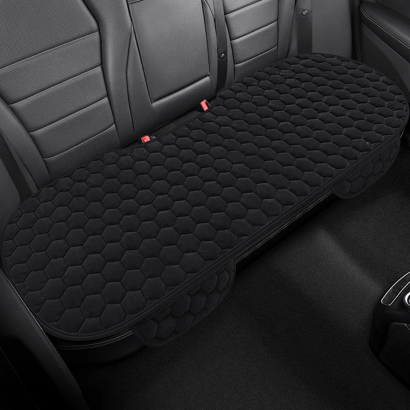 Winter short plush car single piece seat cushion thickened warm front single seat square cushion rear row long cushion