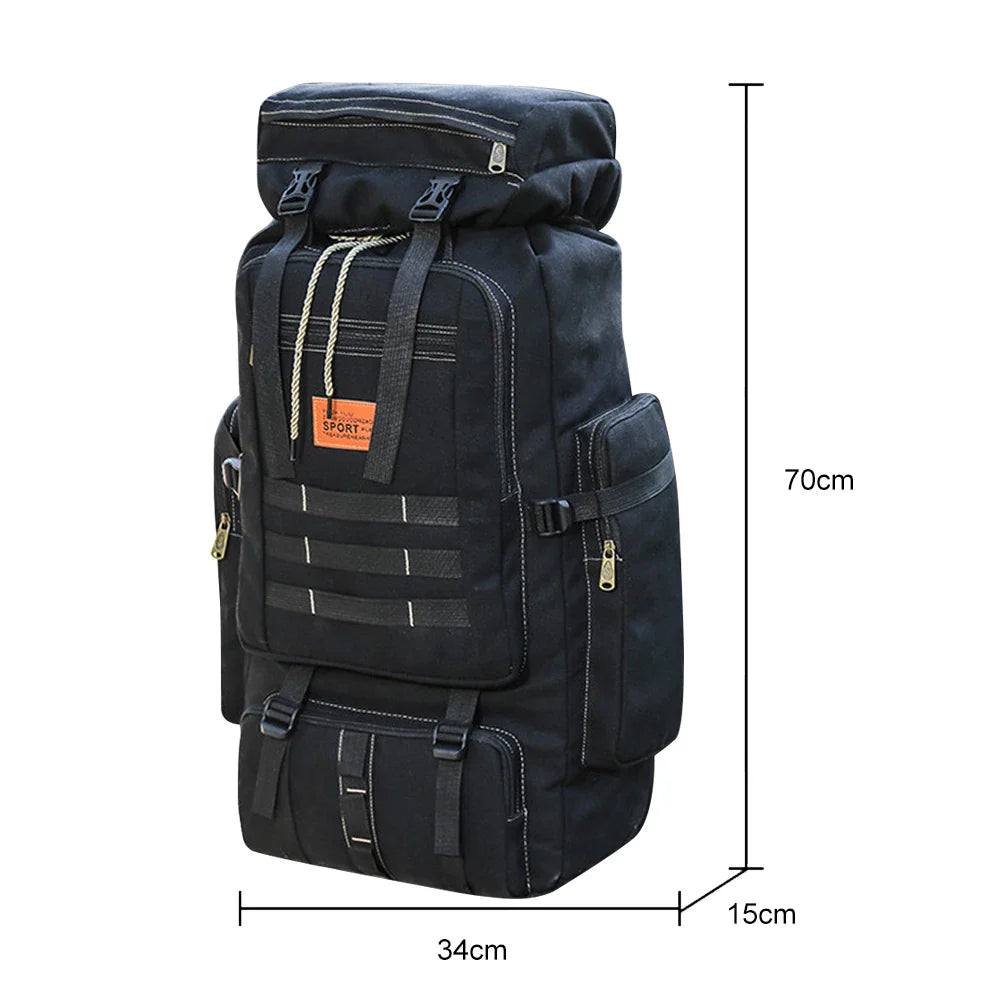 80L Sport Travel Bag 600D Oxford Multifunctional Backpack Large Capacity Waterproof  Tactical Backpack for Outdoor Military