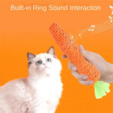 Carrot Shaped Paper Ropes Weave Pet Toy Chew Cat Toy Safe Toy For Kitten Molar Biting Playing Product Interactive Accessory