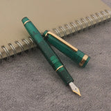 Brand Jinhao 82 Fountain Pen Fluorescence Ink Pen Spin Golden EF F M Nib Business Office School Supplies Writing Pen