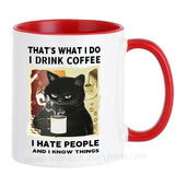 Funny Cat Mugs Coworker Gifts Coffee Spelled Backwards Is Eeffoc Coffeeware Mugen Home Decal Tableware Drinkware Tea Cup Teaware