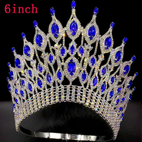 Miss Universe  Wedding Crown Queen Rhinestone Tiara Party Stage Show Hair Jewelry for Pageant