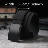 A suit of men elastic elastic elastic automatic buckle belt casual woven outdoor zippy belt using daily commuting