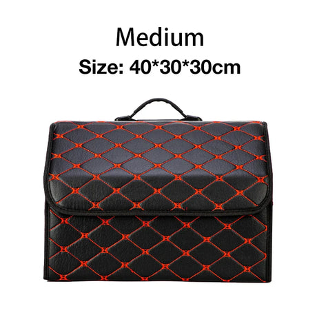 Folding Car Storage Box Large Capacity Auto Trunk Organizer Boxes Leather Waterproof Cars Stowing Tidying Multi-color Interior