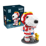 NEW HSANHE Snoopy Anime Action Figures Kawaii Building Blocks Micro Daimond Bricks DIY Assemble Toys For Children Gifts