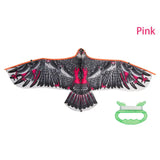 1.1m Eagle Kite With 30 Meter Kite Line Large Plane Eagle Flying Bird Kites Children Best Gift Family Trips Garden Outdoor Sport