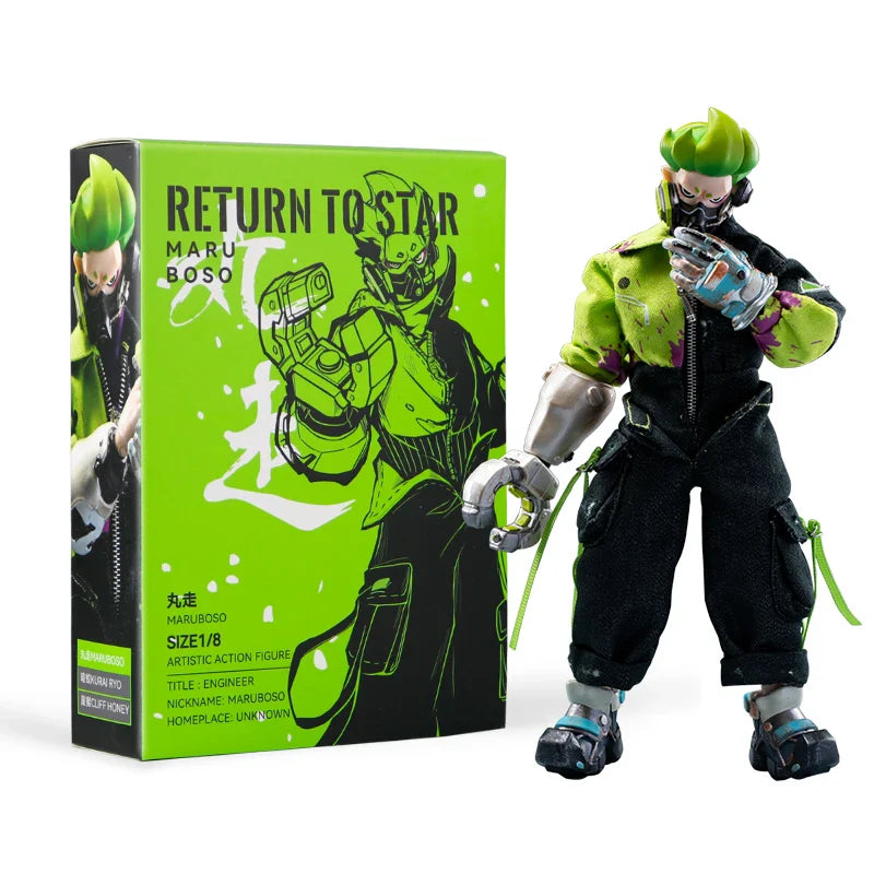 21cm Anime Warrior Doll Action Figurine Model Toys Kits Short Hair  Action Figure Figurine PVC Collection Model Doll Toys