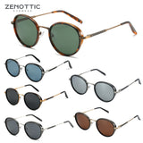 ZENOTTIC 2023 2024 Steampunk Sunglasses Rrtro Round Polarized Sun Glasses for Women Men Vintage UV400 Shades 430002