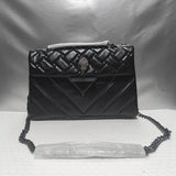 Kurt G Quilted Eagle Metal Women Shouder Bag High Quality Large Embroidery PU Leather Ladies Cross Body Bag