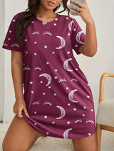 Plus Size Women's Home Sleeping Dresses Oversized Size Dresses Fashion Summer Dating Dresses Ice Silk Fashion Short Dresses