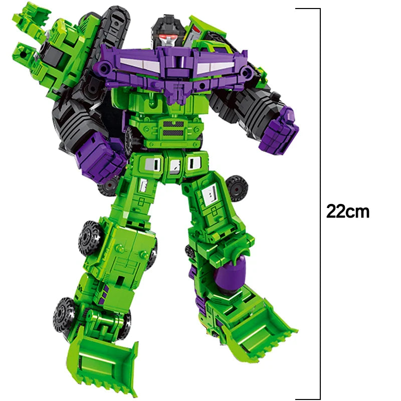 Transformation 6 in 1 Model MINI Devastator 22CM Action Figure Robot Plastic Toys BEST Gift Child Kid New