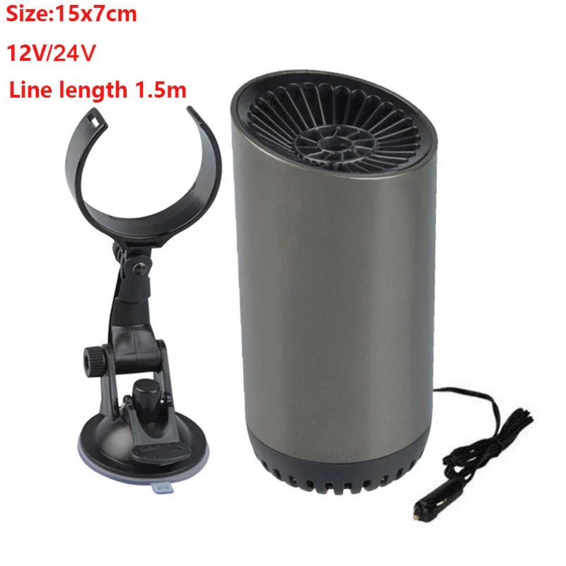 12V 150W Car Heating Heater Electric Heater Car Heater Heating Cooling Fan Portable Defrosting and Defogging Small Appliances