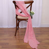 40PCS Chiffon Chair Sashes Wedding Chair Decoration 16x275cm Long For Wedding Aisle Decorations Party Banquet Event Baby Shower