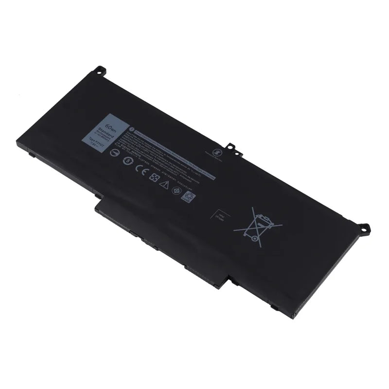 7000Mah 7480 7490 Battery F3YGT Laptop Battery for Dell Latitude 12 7000 7280 7290/13 7000 7380 7390 P29S002/14 7000 7480 7490