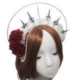 Gorgeous Sun Godmother's Crown Lolita KC Notre Dame Virgin Mary Halo Princess Queen Pope Tiara Headband