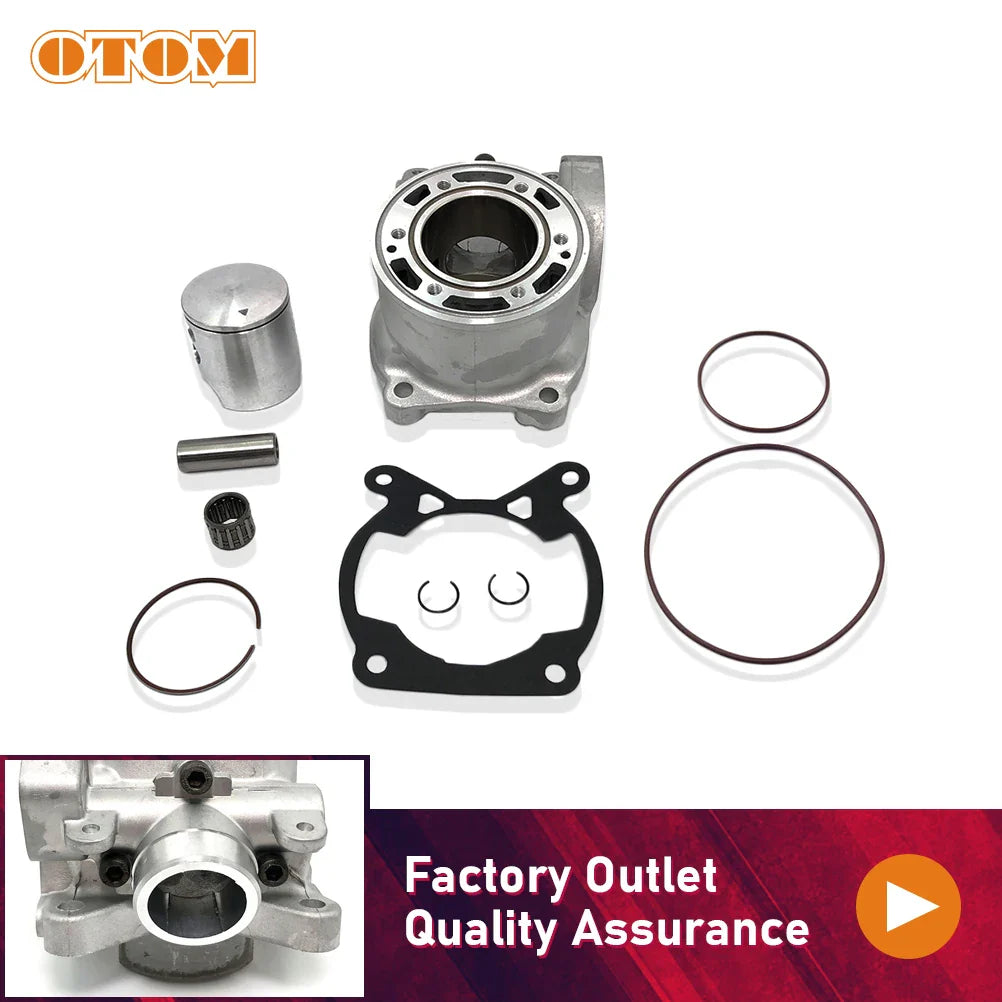 OTOM For KTM85 Engine Set of Cylinder Block Gasket Piston Ring 47mm Motorcycle Cylinder Component Assembly Fit KTM HUSQVARNA TC