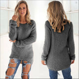 2023 Women's Winter Fleece Fluffy Sweater Jumper Ladies Warm Pullover Tops Blouse Shirt Clothing Plus Size