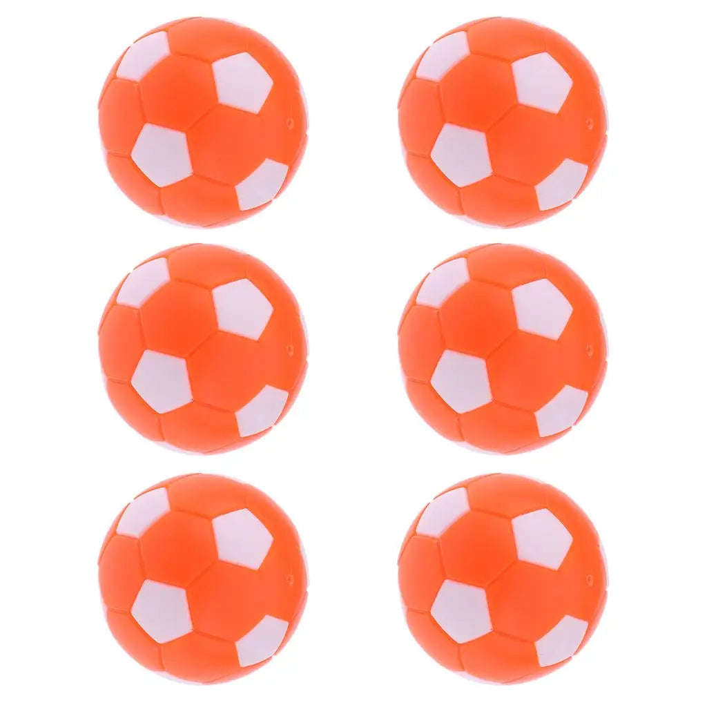 6 Pieces Foosball Table Football Round Indoor Games Plastic Soccer Balls for Foosball Machine Fussball Sport Gifts 36mm