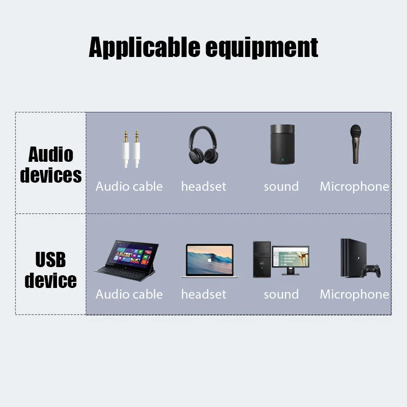 Portable External Usb To 3.5mm Mic Headphone Jack Stereo Headset 3d Sound Card Audio Adapter New Speaker Interface For Laptop