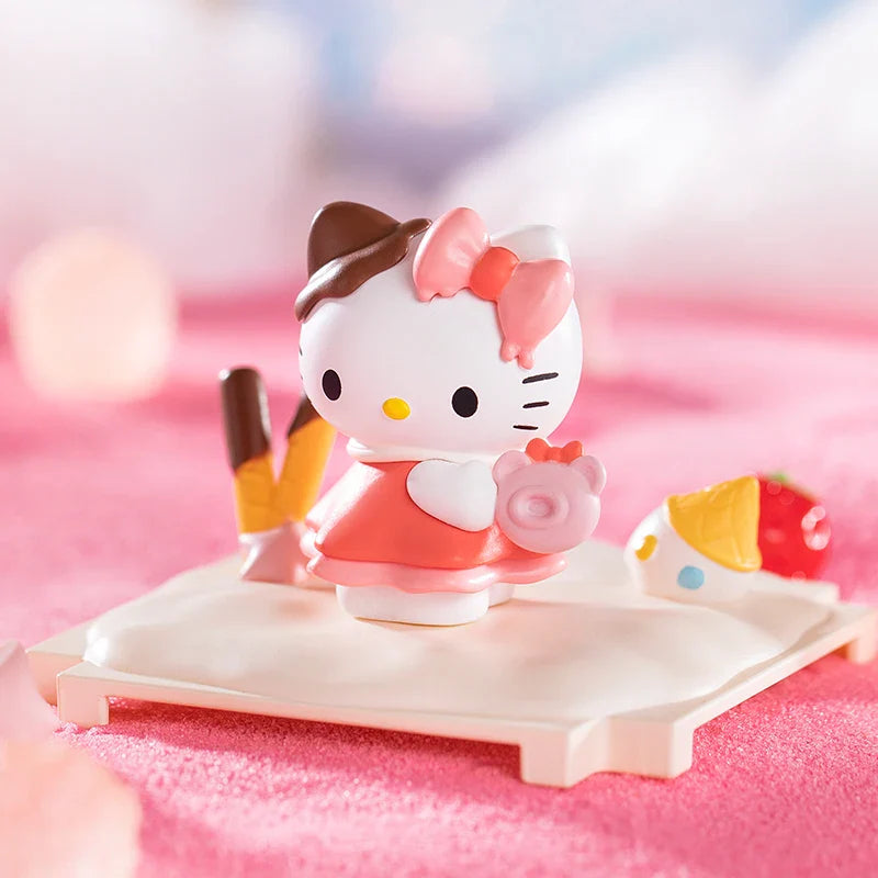 Moetch Hello Kitty Mystery Figurine Blind Box Sanrio Toy Anime Figures Kawaii Cute Fantasy Journey Birthday Gift  Girls Toy