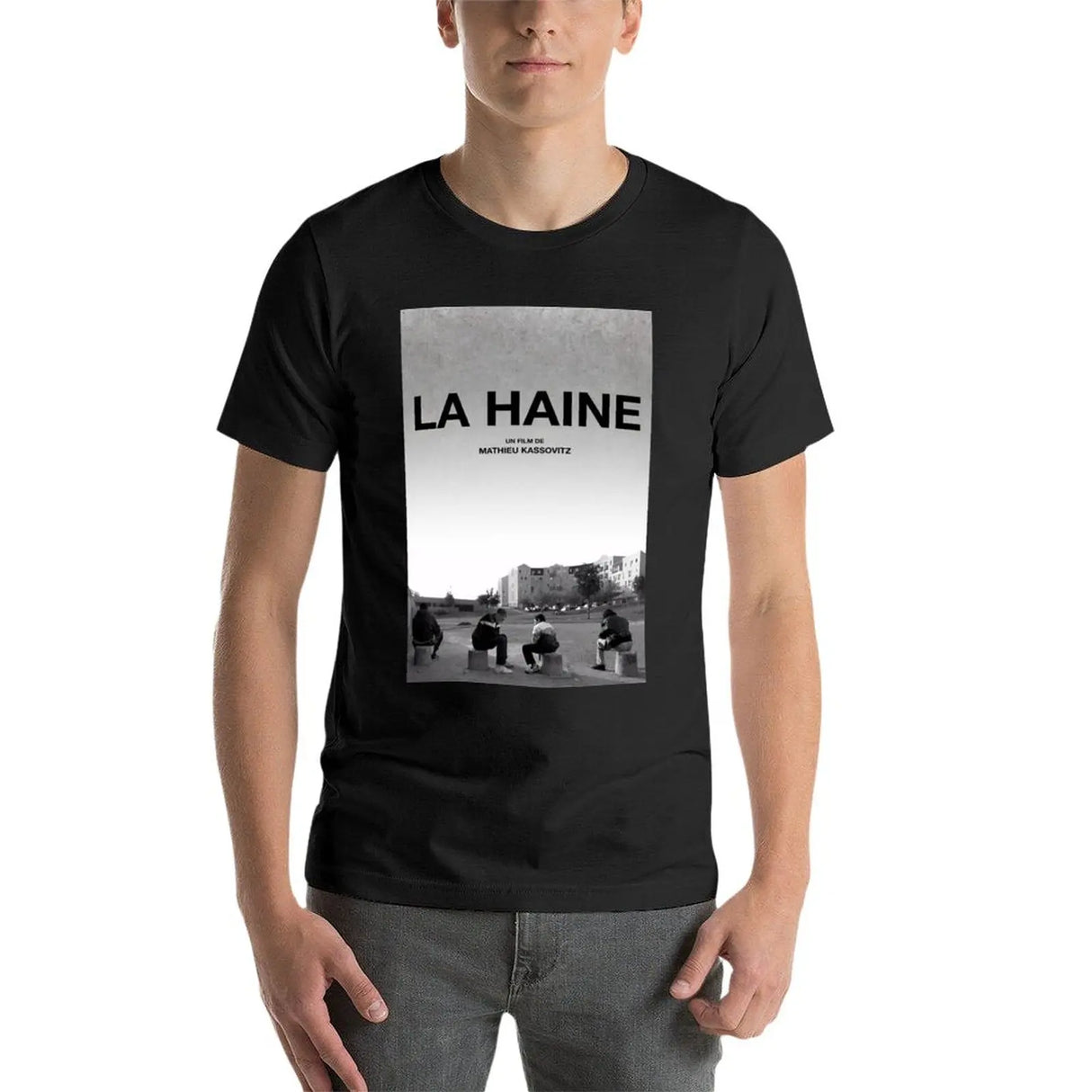 New La Haine Poster Film Movie T-Shirt quick drying shirt anime cute tops summer tops mens plain t shirts