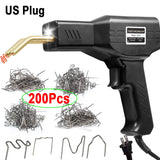 50W Plastic Welder Gun Tools 200/1000Pcs Hot Staples Iron Kit for Car Body Bumper Plastic Welding Plastic Gas Tank Repair