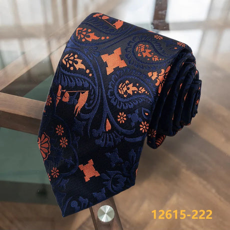 Luxurious Floral Contrasting Colors Classic Men Necktie Formal Original Gift For Man Daily Wear Accessories Cravat Wedding Party