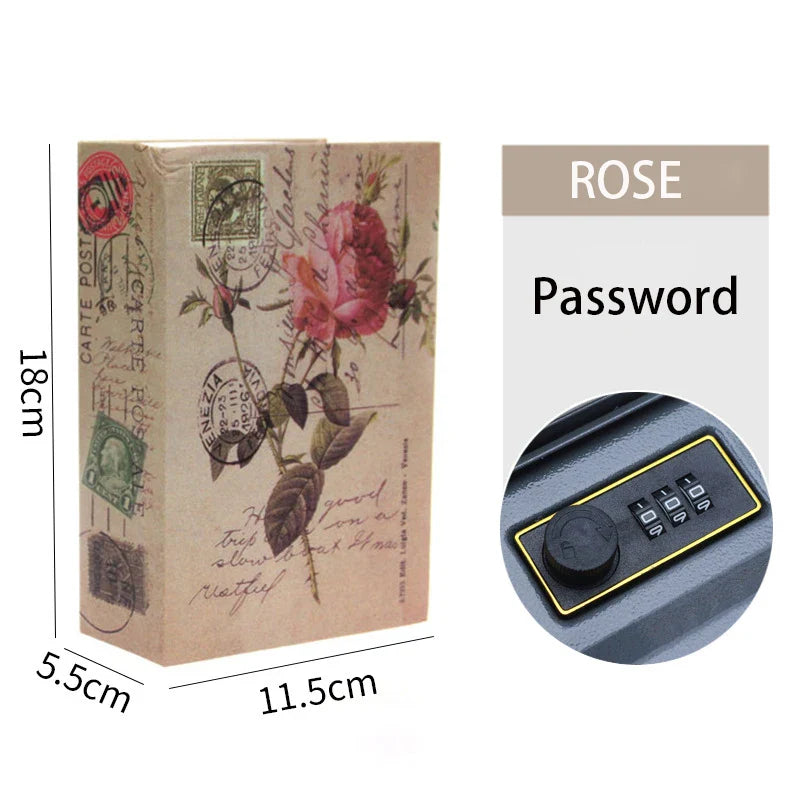 Password Security Safe Lock Cash Money Coin Storage Key Locker Kid Gift Security Mini Dictionary Safe Box Book Money Hide Secret