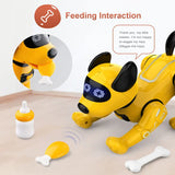 Funny RC Robot Electronic Dog Stunt Dog Voice Command Programmable Touch-sense Music Song Robot Dog Toys for Girls Children's