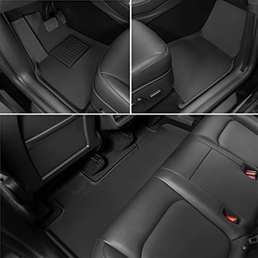 2024 3D Left Right Hand Driving All-Weather Floor Mats Trunk Mat Car Floor Liners For Tesla Model 3 Model Y 2019 - 2023