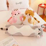 50-130CM Plush Toys Cute Animal Cat Creative Long Soft Toys Office Break Nap Sleeping Pillow Cushion Stuffed Gift Doll for Kids