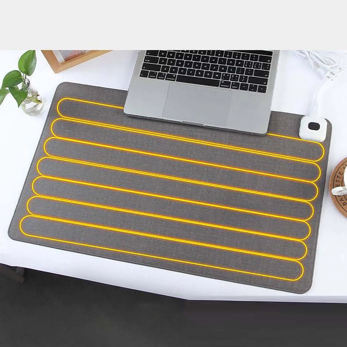 Electric Heat Mouse Pad Table Mat Display Temperature Heating Mouse Pad Keep Winter Warm Hand For Office Computer Desk Keyboard