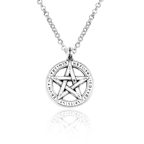 Movie Supernatural Dean Leather Rope Coppery Pendant Necklace for Women Men Winchester Jensen Jewelry Ackles Amulet Vintage