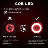 MEROCA Waterproof  Bicycle Smart Sensor Brake Taillights WR15 WR25 MTB Light Rechargeable Night Cycling Safety Rear Light